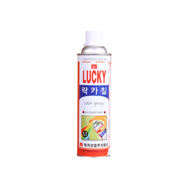 럭키 LK343 칼라 락카 스프레이 페인트 투명 420ml 40개