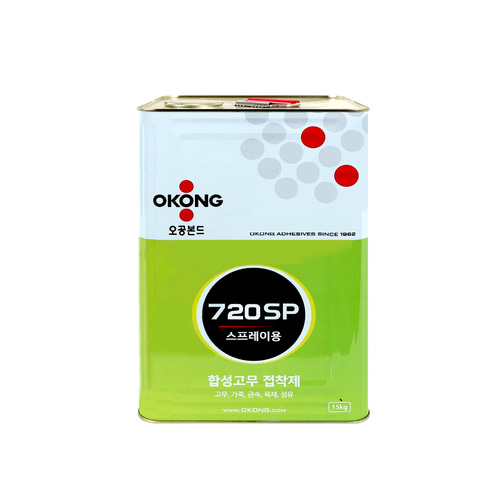 오공 720SP_15 공업용 스프레이 타입 본드 접착제 1.0~1.5mm 15kg