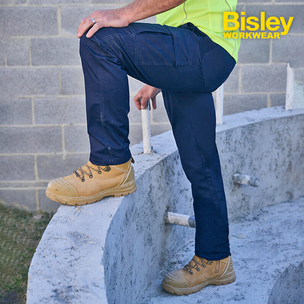 비즐리 워크웨어 남성바지 허리 밴딩 카고 팬츠 작업복 bisley BPC6029