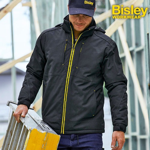 비즐리 워크웨어 남성 재킷 상의 작업복 bisley BJ6943 헤비 듀티 도비 재킷