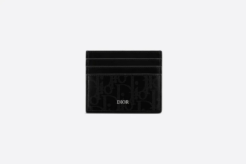 디올 카드 홀더 블랙 Dior Oblique Galaxy 가죽 2ESCH135VPD_H03E