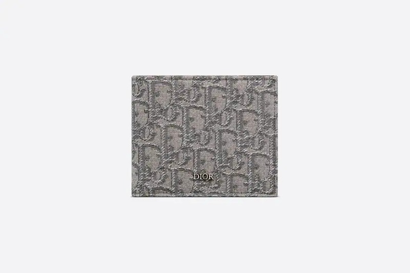 디올 지갑 루테늄 컬러 Dior Oblique 자카드 2ESBH027DOS_H30Q