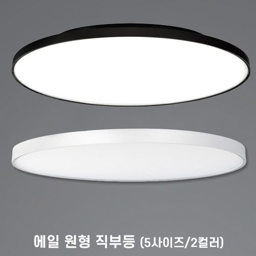 [LED25/50/80/120/200W] 에일 원형 직부등 거실등(5size/2color)