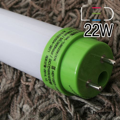 직관형 LED 형광등 22W(주광색)-안정기포함