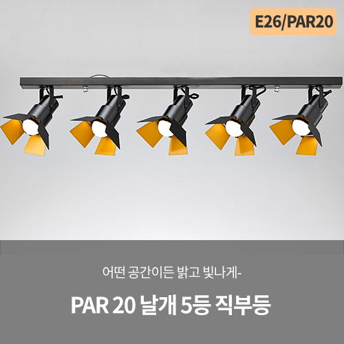 PAR 20 날개 5등 직부