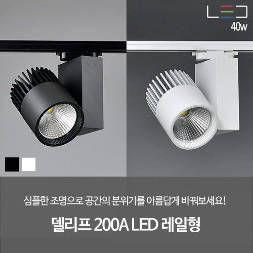 [LED 40W] 델리프 200A 레일형