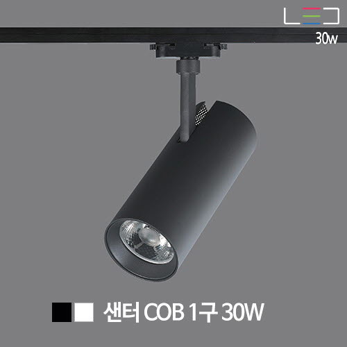 [LED 30W] 샌터 COB 1구 (흑색/백색)