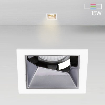 [LED 15W] 스카웰 회전 매입등 (월워셔) (사각타공:75x75)