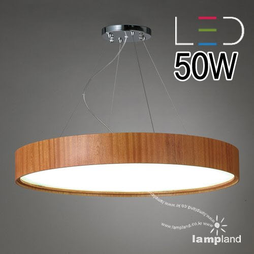 [LED 50/80/130W] 바로크 우드 원형 펜던트