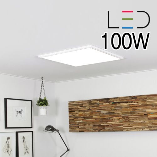 [LED 100W] 슬림 정사각 거실등