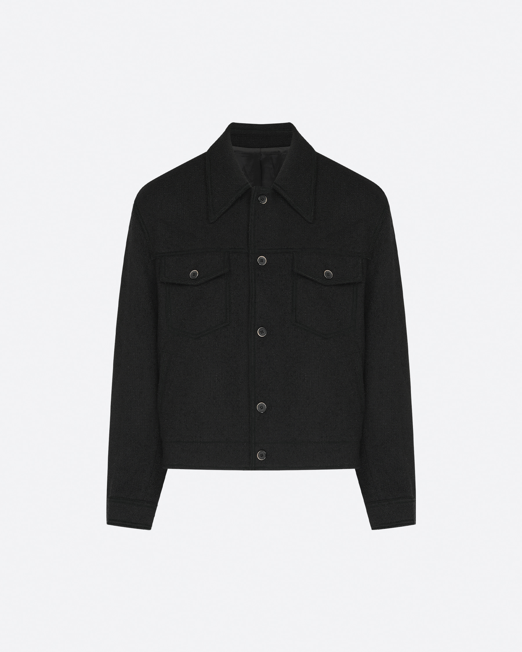 프랑코 트위드 트러커 재킷 BLACK