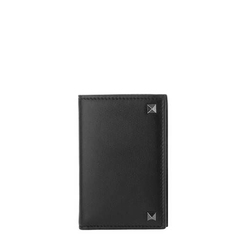 [발렌티노]18FW NY2P0576 VH3 0NO 블랙 락스터드 심플 홀더 카드지갑