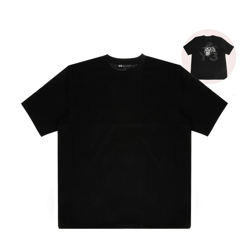 [Y-3]19SS EH5756 BLACK 블랙 요지 스컬 그래픽 남성 반팔 티셔츠