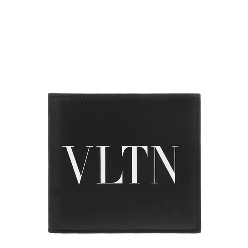 [발렌티노]21FW WY2P0654 LVN 0NO 블랙 VLTN 화이트 로고 반지갑