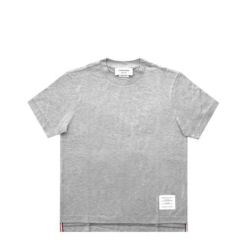[톰브라운]22SS FJS036A 05398 055 그레이 라이트웨이트 로고 패치 여성 반팔 티셔츠
