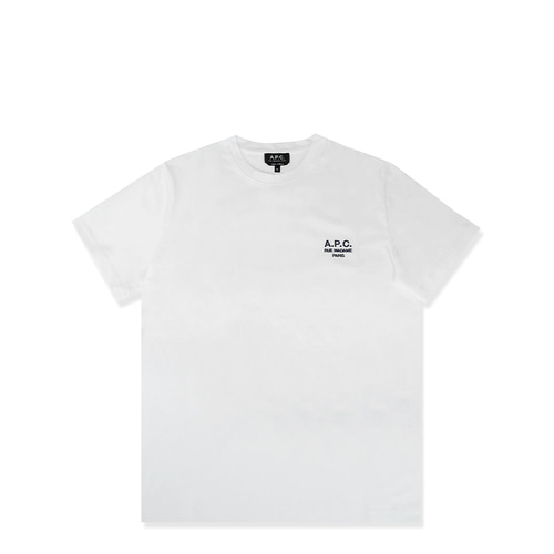 [아페쎄]23SS COEZC H26840 AAB 화이트 레이몬드 로고 남성 반팔 티셔츠