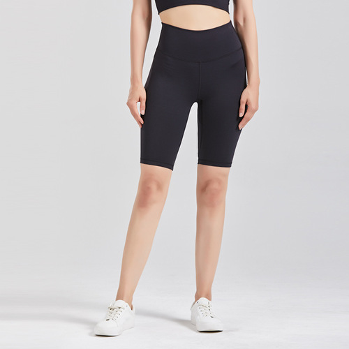 룰루레몬 Lululemon 여름 새로운 누드 요가 바지 양면 샌딩 스포츠 달리기 피트니스 엉덩이 리프팅 5 점 바지 여성 LU01-0107