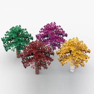 레고 크리에이터 MOC-54264 Colorful Trees 컬러 트리 확장팩 4종 호환 신제품 창작