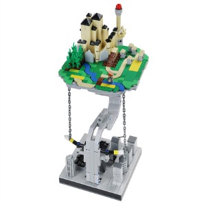 레고 크리에이터 MOC-C4282 The Sky Castle Spaceship 서스펜션 매직 포트리스 호환 신제품 창작