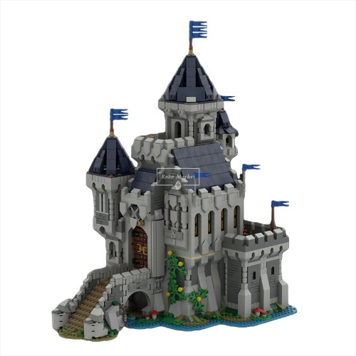 레고 크리에이터 호환 신제품 Knight&#039;s Castle 블랙 팔콘 나이트의 성 MOC-101775 창작