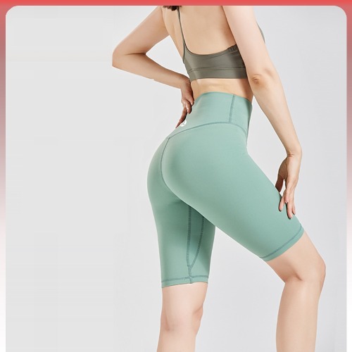 룰루레몬 Lululemon 여름 새로운 누드 요가 바지 양면 샌딩 스포츠 달리기 피트니스 엉덩이 리프팅 5 점 바지 여성 LU01-0107