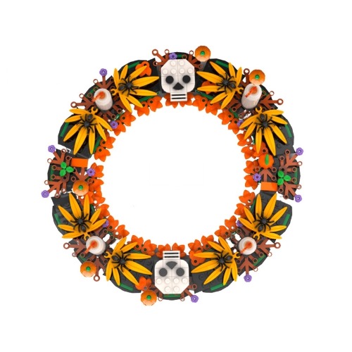 레고 크리에이터 신제품 Halloween Wreath 할로윈 리스 해골 호박 MOC-88260 호환 한정판