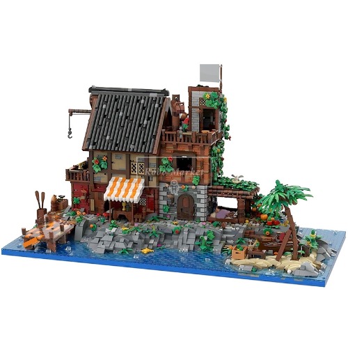 레고 크리에이터 호환 Pirate Van Dyke&#039;s Island 해적 반 다이크의 섬 MOC-126702 창작