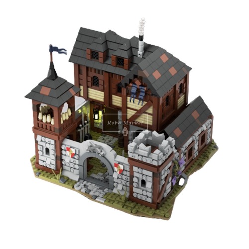 레고 크리에이터 호환 Medieval Infantry Barracks 중세 보병 대대 막사 건물 성 MOC-110112 신제품 창작