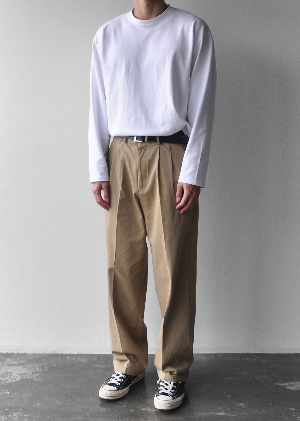 SDDL TWO TUCK DT SEMI WIDE CHINO PANTS #2
