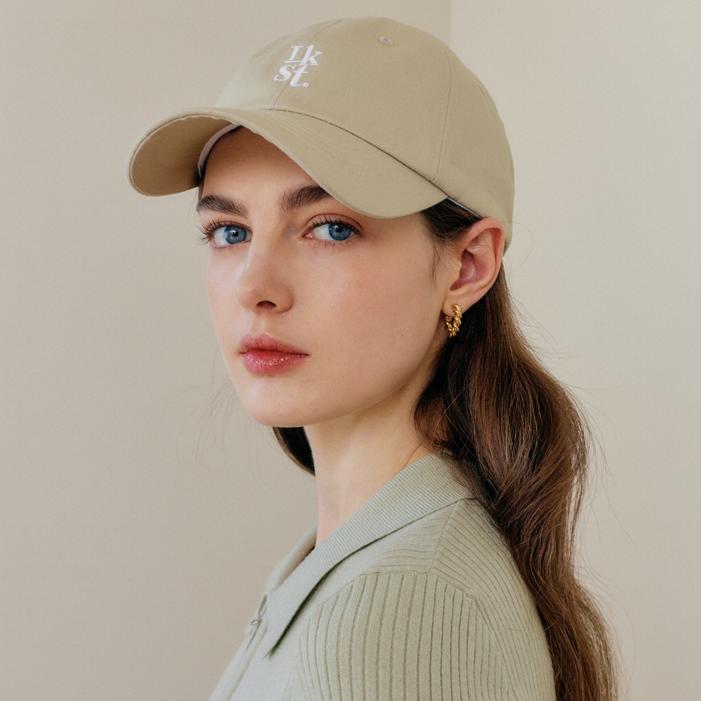 베이지 LKST 베이직 볼캡 / BEIGE LKST BASIC BALL CAP