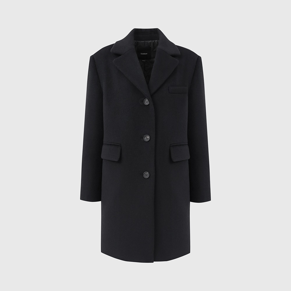 블랙 아샤 울 숏 코트 / BLACK AISHA WOOL SHORT COAT