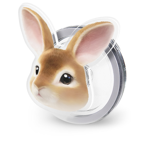 Haengbok the Rex Rabbit Face Acrylic Magnet Tok (for MagSafe)