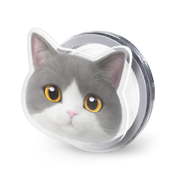 Max the British Shorthair Face Acrylic Magnet Tok (for MagSafe)