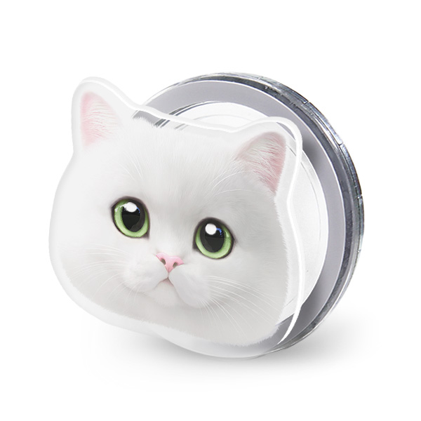 May the British Shorthair Face Acrylic Magnet Tok (for MagSafe)