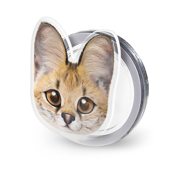 Scarlet the Serval Face Acrylic Magnet Tok (for MagSafe)
