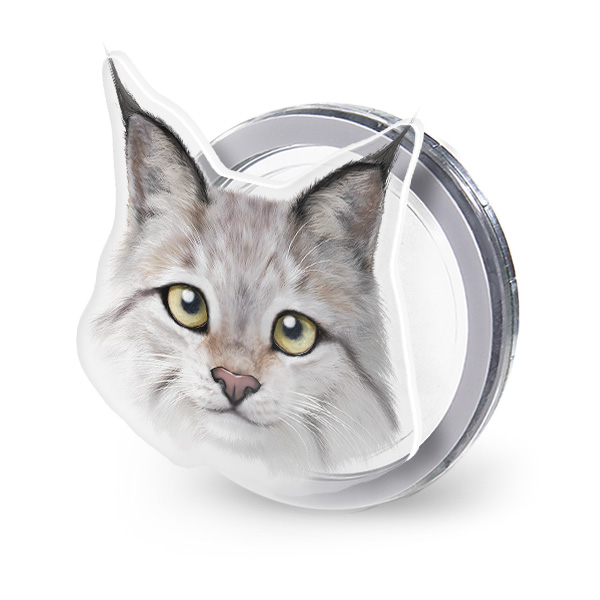Wendy the Canada Lynx Face Acrylic Magnet Tok (for MagSafe)