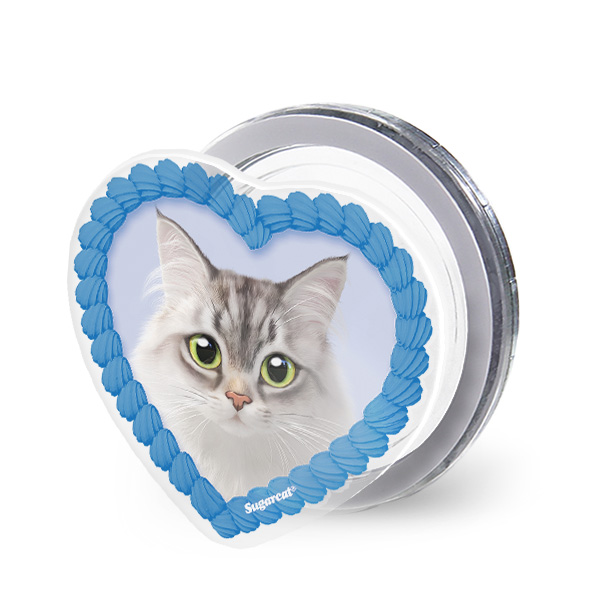 Miho the Norwegian Forest MyHeart Acrylic Magnet Tok (for MagSafe)