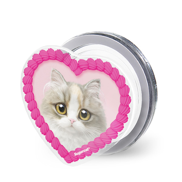 Salgu the Selkirk Rex MyHeart Acrylic Magnet Tok (for MagSafe)