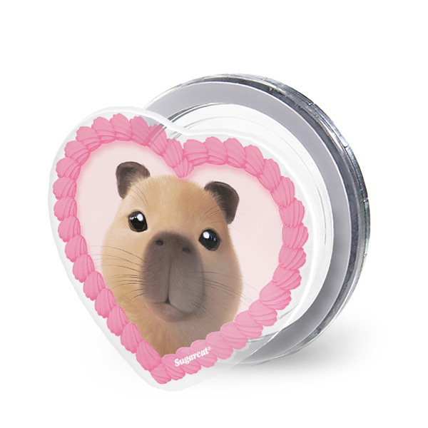 Capybara the Capy MyHeart Acrylic Magnet Tok (for MagSafe)