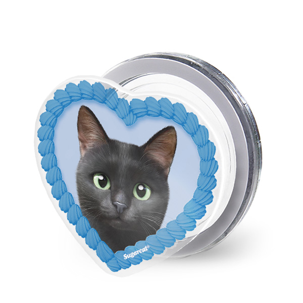 Zoro the Black Cat MyHeart Acrylic Magnet Tok (for MagSafe)