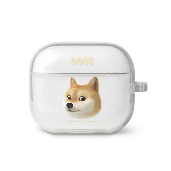 Doge the Shiba Inu (GOLD ver.) Face AirPods 3 TPU Case