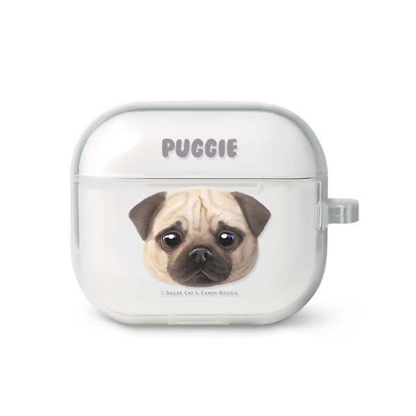 Puggie the Pug Dog Face AirPods 3 TPU Case