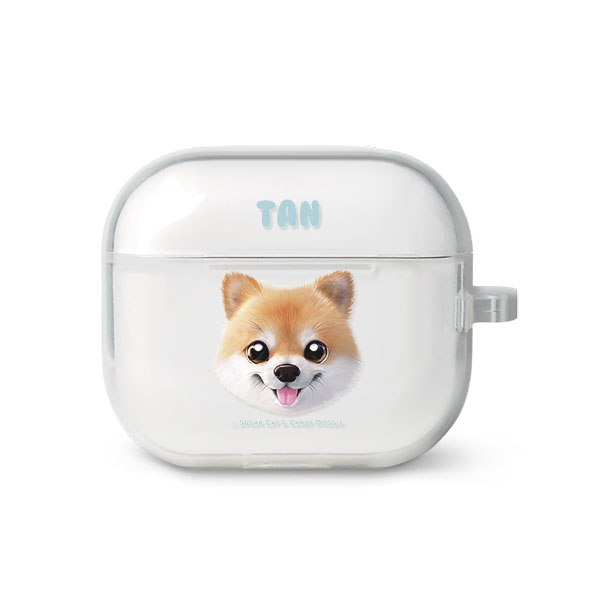 Tan the Pomeranian Face AirPods 3 TPU Case