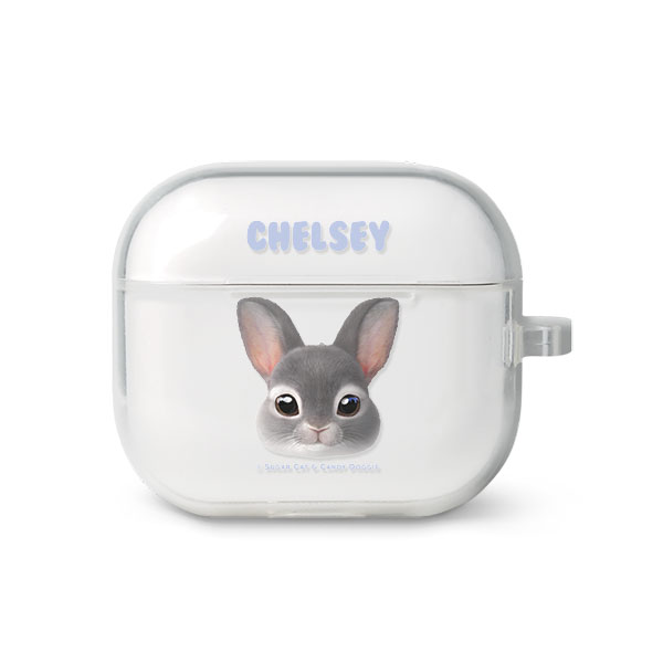 Chelsey the Rabbit Face AirPods 3 TPU Case