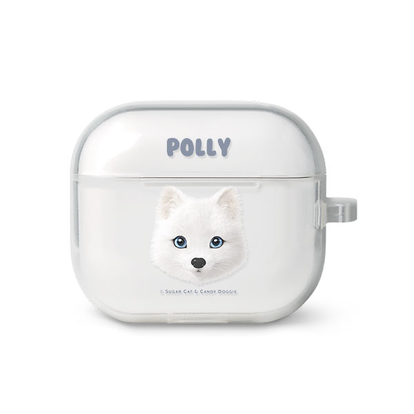 Polly the Arctic Fox Face AirPods 3 TPU Case