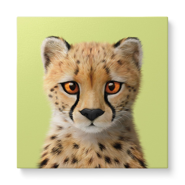 Samantha the Cheetah Art Canvas
