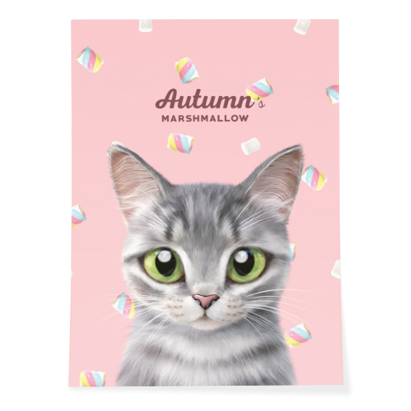 Autumn’s Marshmallow Art Poster