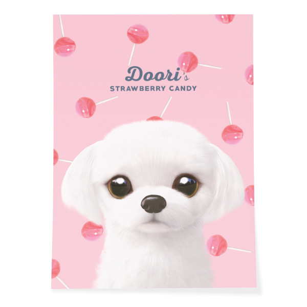 Doori’s Strawberry Candy Art Poster