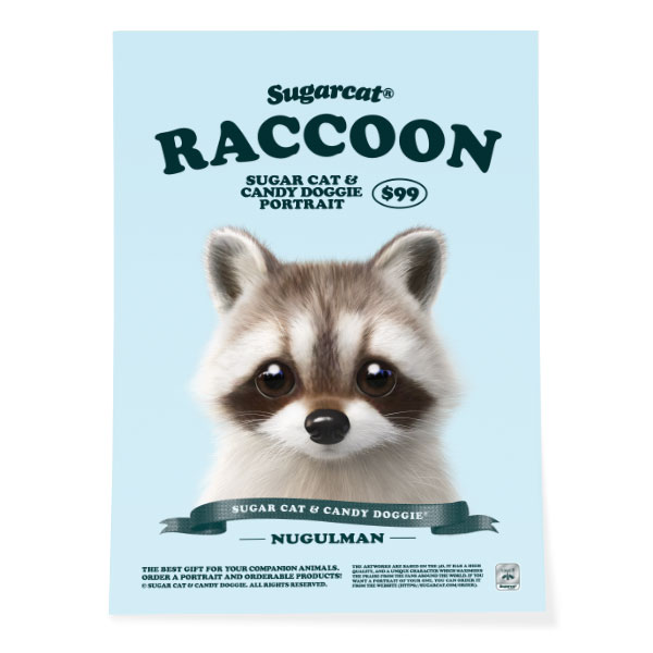 Nugulman the Raccoon New Retro Art Poster