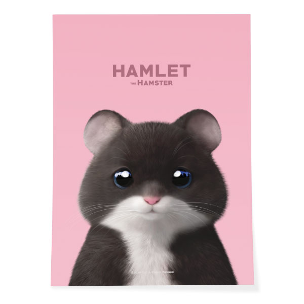 Hamlet the Hamster Art Poster